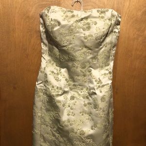 Strapless dress and jacket suit